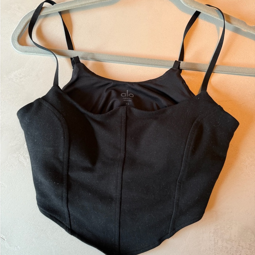 ALO Yoga Black Crop Top